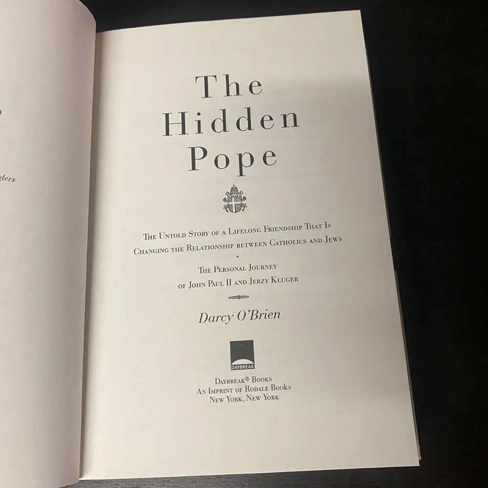Hidden Pope Untold Story Lifelong Friendship Changing Relationship Darcy O'Brien
